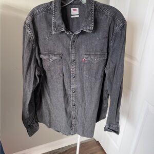 Levi's Gray Denim Shirt